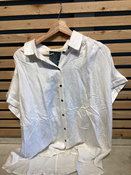 OTT Short Sleeve White Linen Shirt