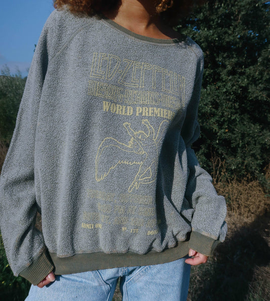 People of Leisure Led Zeppelin Swan Song Plush Sweatshirt: Size L