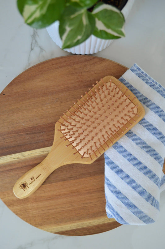 Sustainable Bamboo Paddle Hairbrush