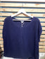 Talbots Navy Short Sleeve Sweater