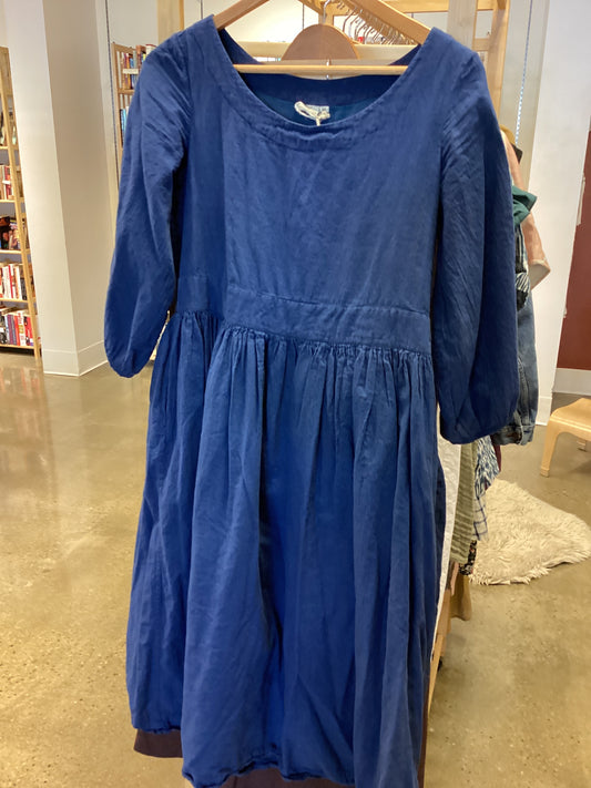 World of Crow Blue 100% Cotton Dress