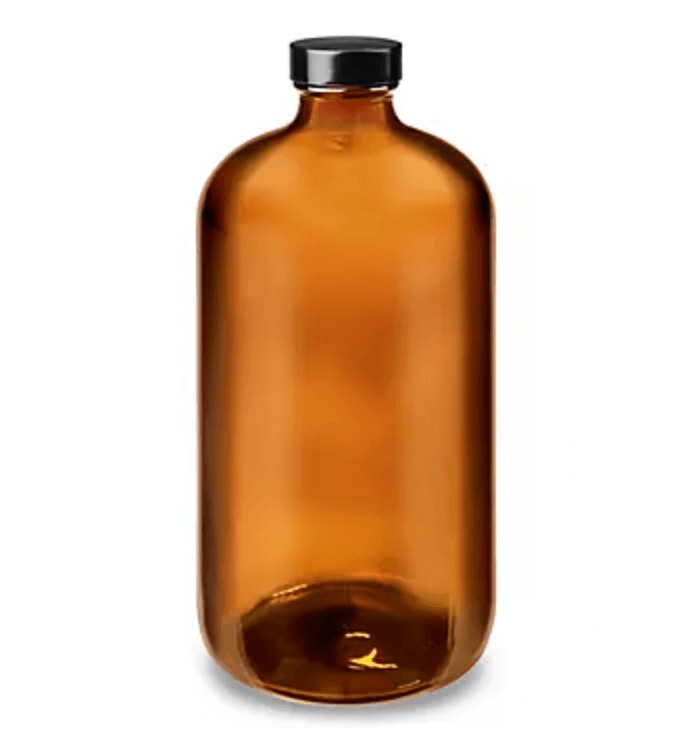 32 oz Amber Bottle with Cap