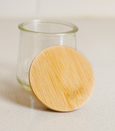 Oui Yogurt Jar Bamboo Lid | Market Bestseller