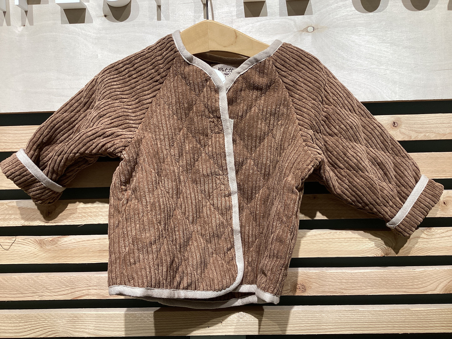 Petite Evelina Apparel Brown Corduroy Jacket 12-24 months