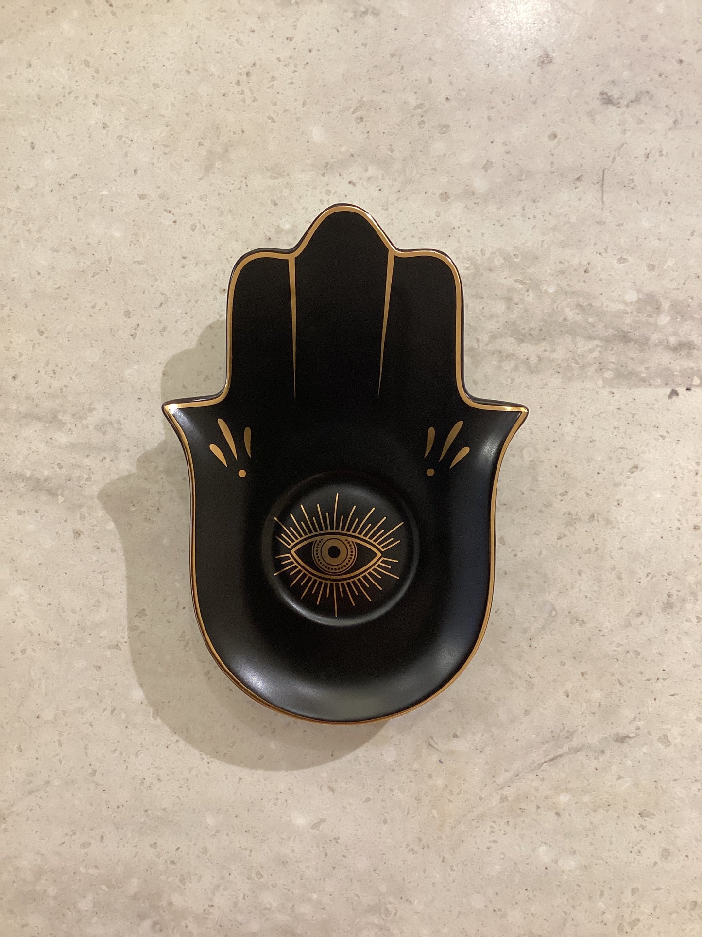 Hamsa Trinket Dish/ Sage Catch Tray