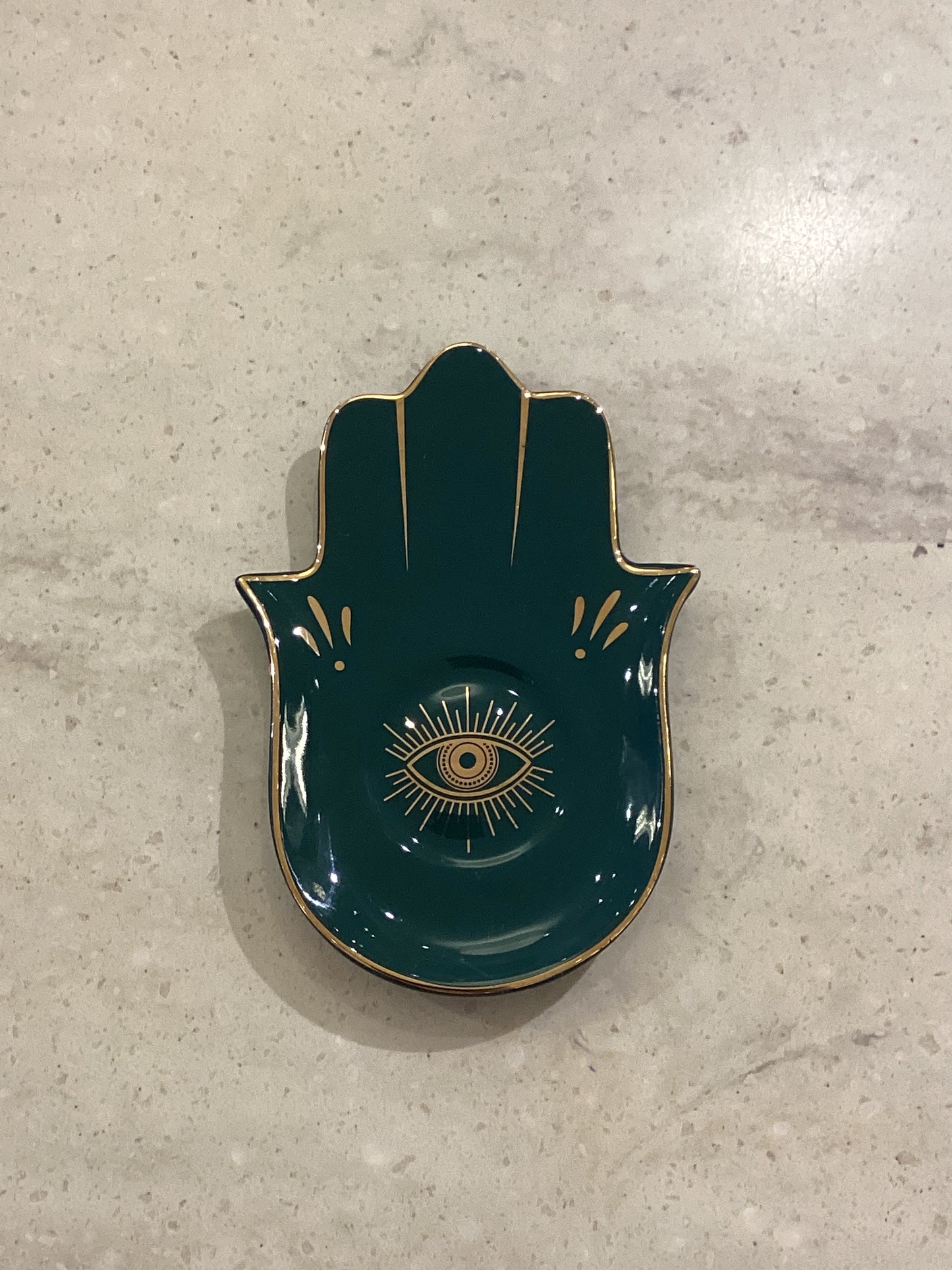 Hamsa Trinket Dish/ Sage Catch Tray