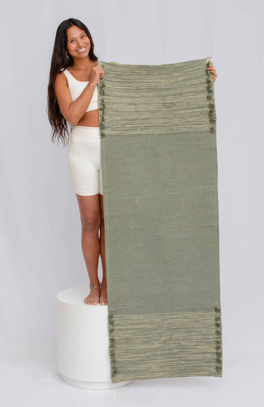 Jade & Jute - Naturally Dyed Herbal Yoga Mat