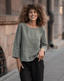 Linen Blouse Nora by Menique - Light Green