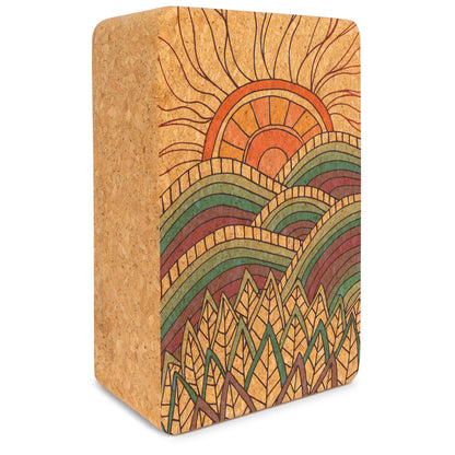 Mountain Magic Cork Yoga Block