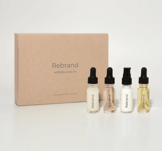 Rebrand Toxin-Free Skincare Minis Kit - ReFILLable