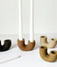 Dya  Double Taper Candle Holder : Saddle
