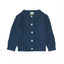 Baby Pointelle & Lace Cardigan - Indigo