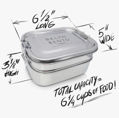 Stainless Steel BKLYN Bento Lunchbox