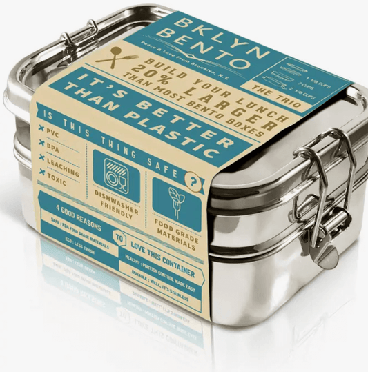 Stainless Steel BKLYN Bento Lunchbox