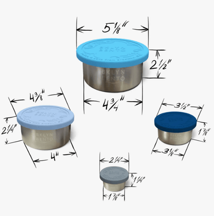 Stainless Steel Containers, 4-Piece Set