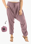 Buddha Pants Solid Savannah Harem Pants in Lavender - XXS