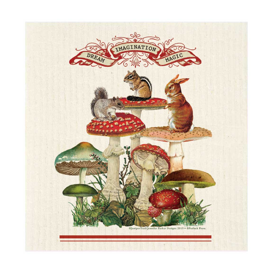 Swedish Dishcloth- Magical Forest, Dream, Imagination, Magic