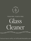 Glass Cleaner reFILL Bottle Label