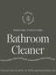 Bathroom Cleaner reFILL Bottle Label