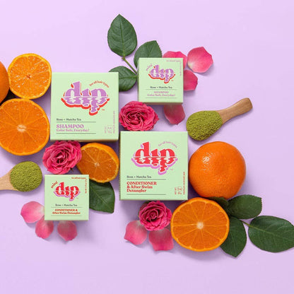 Mini Dip Shampoo Bar– Rose & Matcha Tea