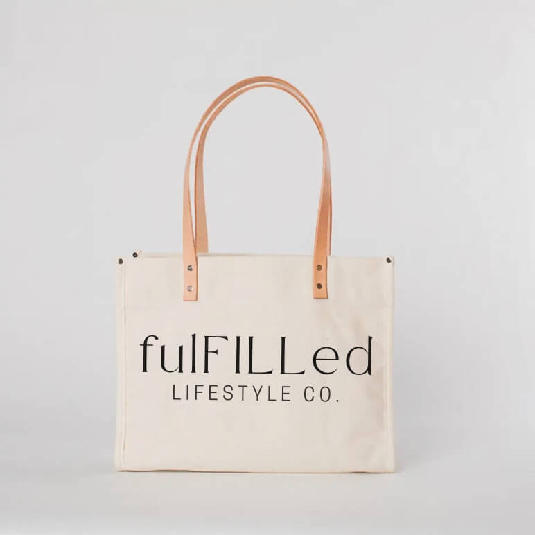 fulFILLed Lifestyle Co. Canvas Field Tote