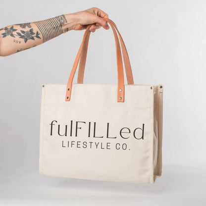 fulFILLed Lifestyle Co. Canvas Field Tote