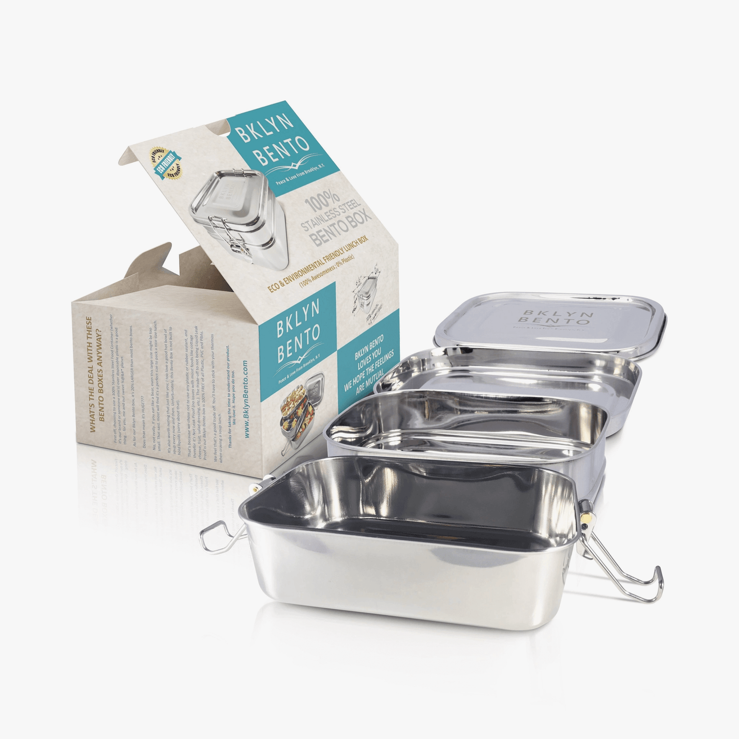 Stainless Steel BKLYN Bento Lunchbox